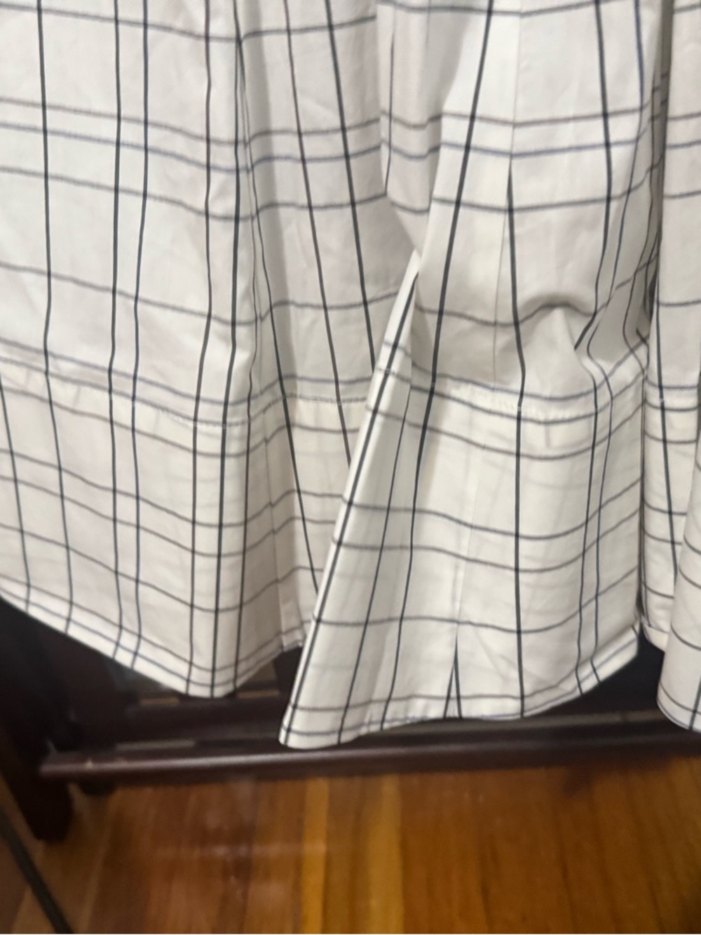 Staud ivory plaid dress size 4 nwt - Picture 7 of 9